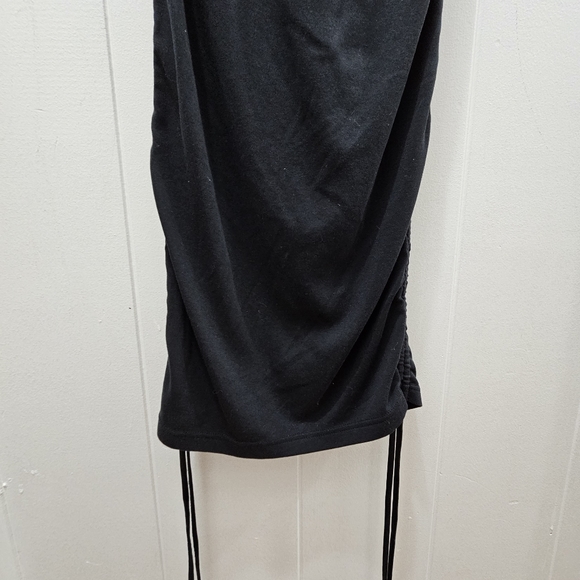 Fabletics Live-In Spaghetti Strap Dress Black with Side Tie Straps Size Med - Picture 6 of 16